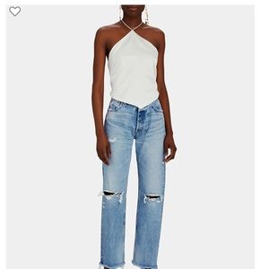 MOUSSY VINTAGE
Odessa Distressed Wide Straight-Leg Jeans